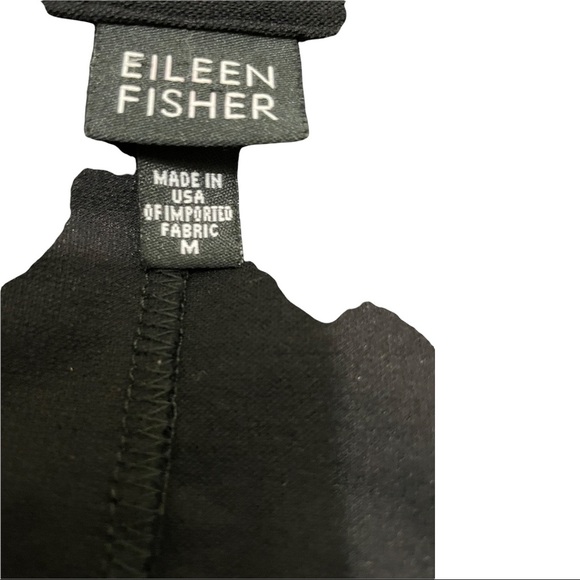 Eileen fisher 2 way zip jacket. Rayon black size medium long sleeve. - Picture 9 of 10